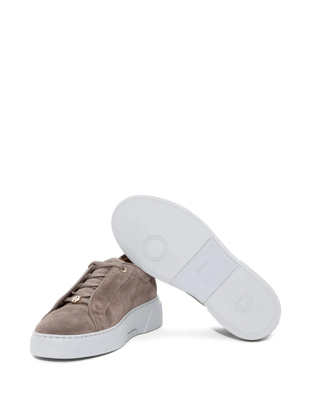 BOSS logo sneakers Beige