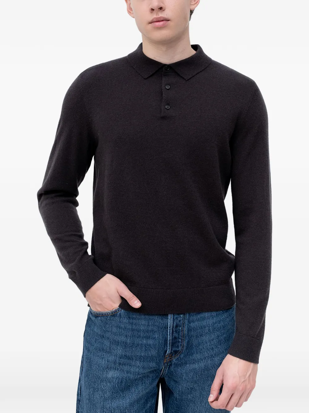 BOSS buttoned polo shirt - Marrone