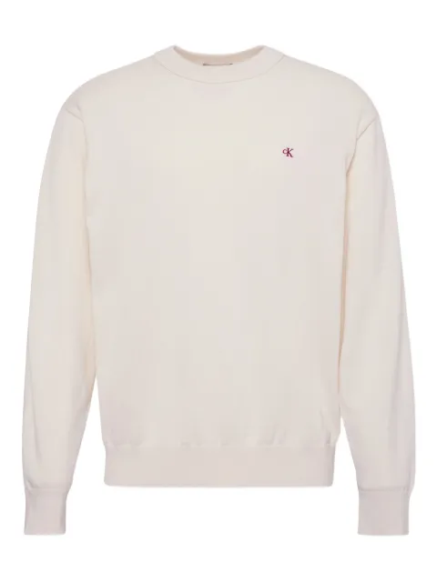 Calvin Klein logo-detail crew-neck sweater