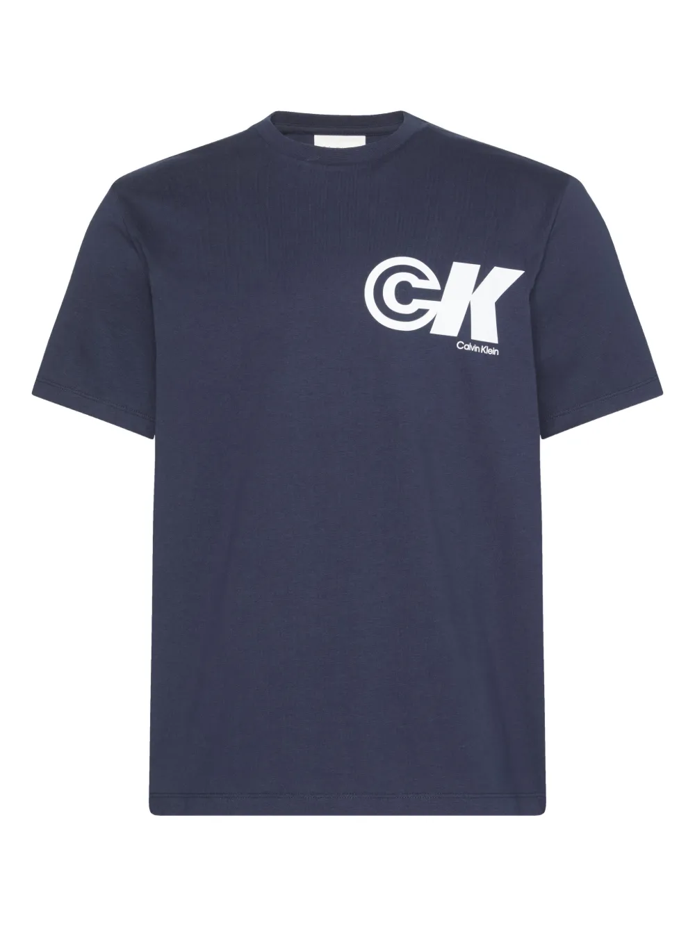 Calvin Klein Logo-print T-shirt In Blue