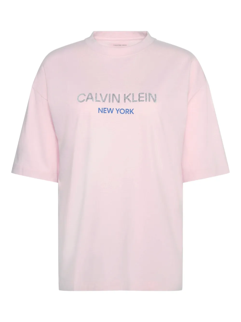 Calvin Klein sequin-embellishment T-shirt - Rosa