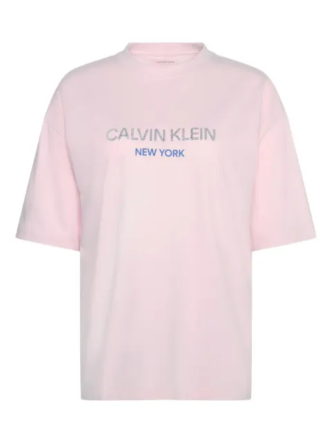Calvin Klein playera bordada con lentejuelas