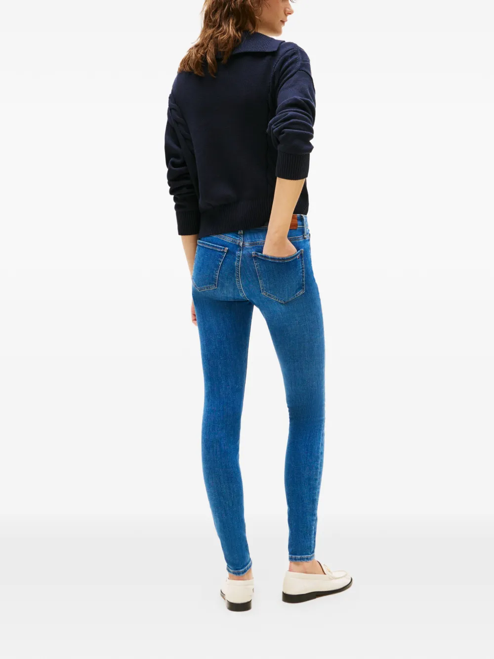 Tommy Hilfiger Skinny jeans met vijf zakken Blauw