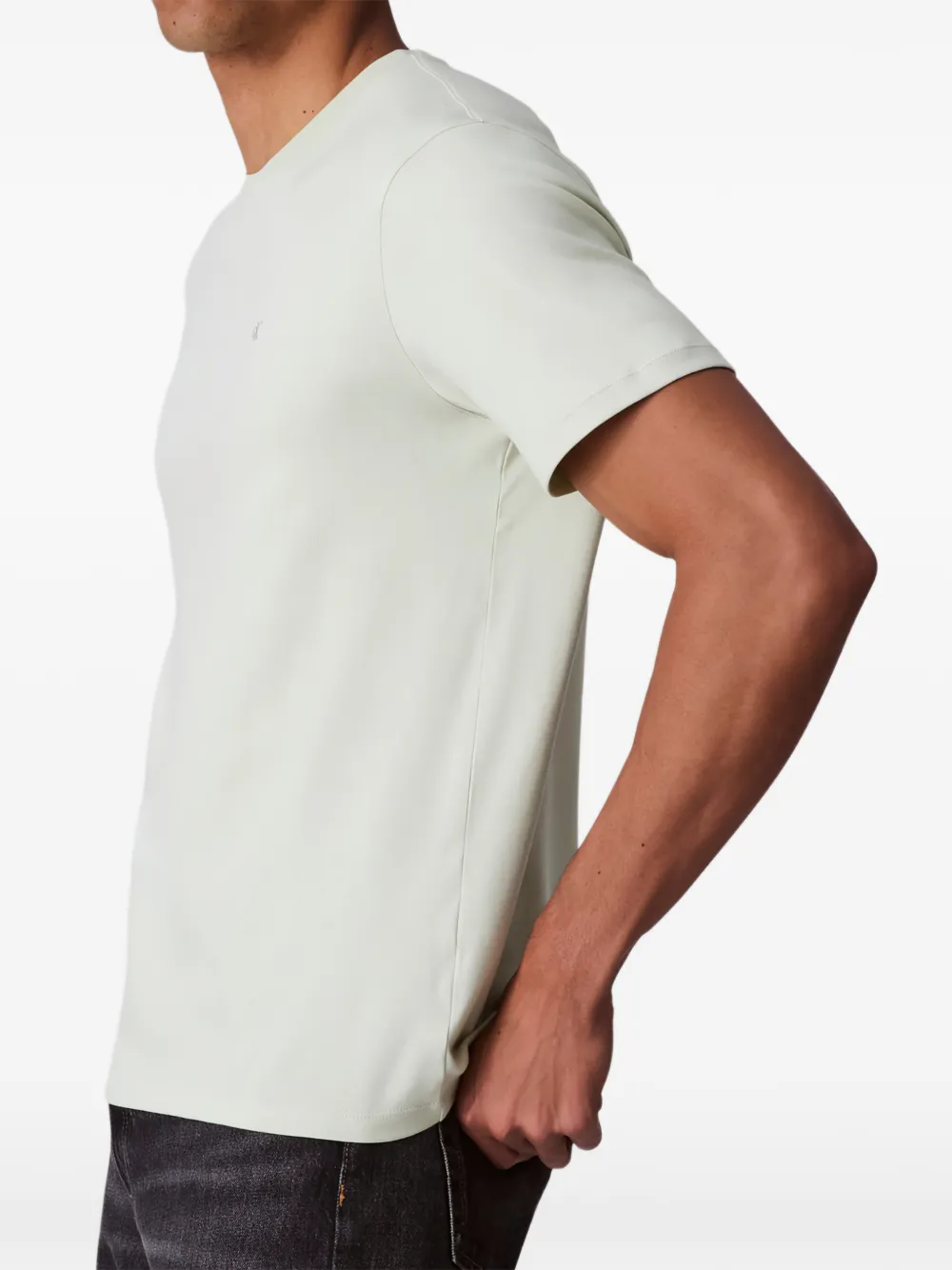 Calvin Klein round-neck logo-detail T-shirt | Green | Image 1
