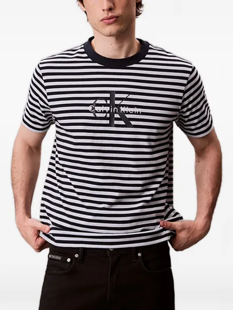Calvin Klein striped logo T-shirt