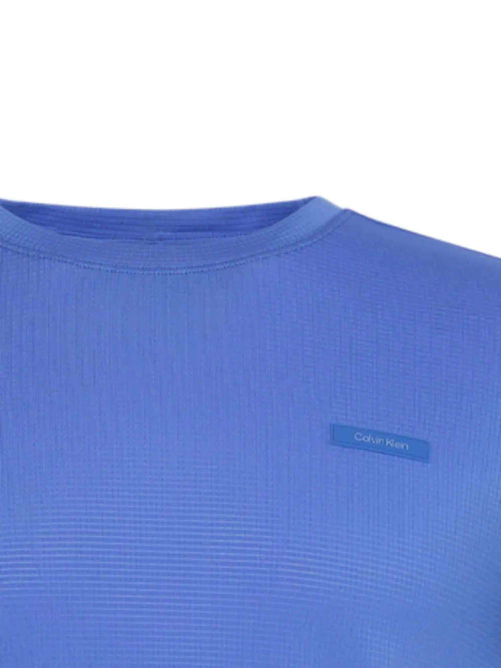 Calvin Klein short-sleeve logo T-shirt - Blauw