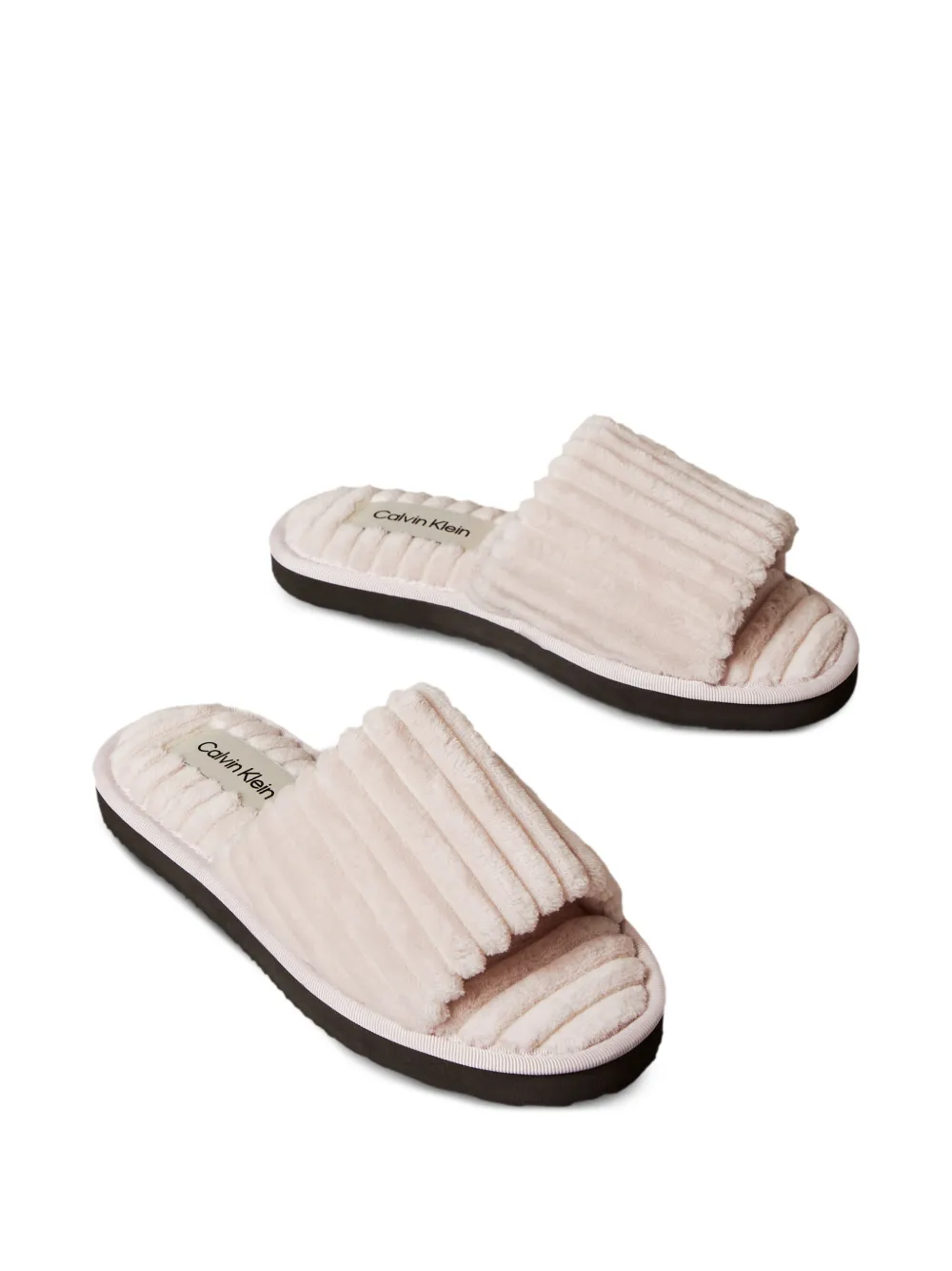 Calvin Klein ribbed-pattern slippers | Image 2