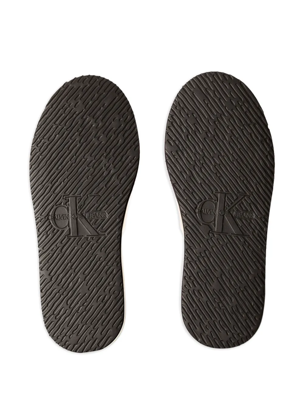 Calvin Klein Geribbelde slippers Roze