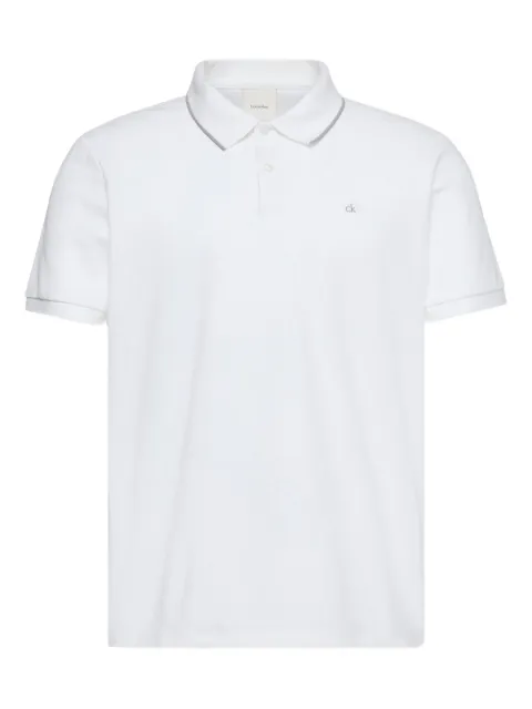 Calvin Klein trim logo-detail polo shirt