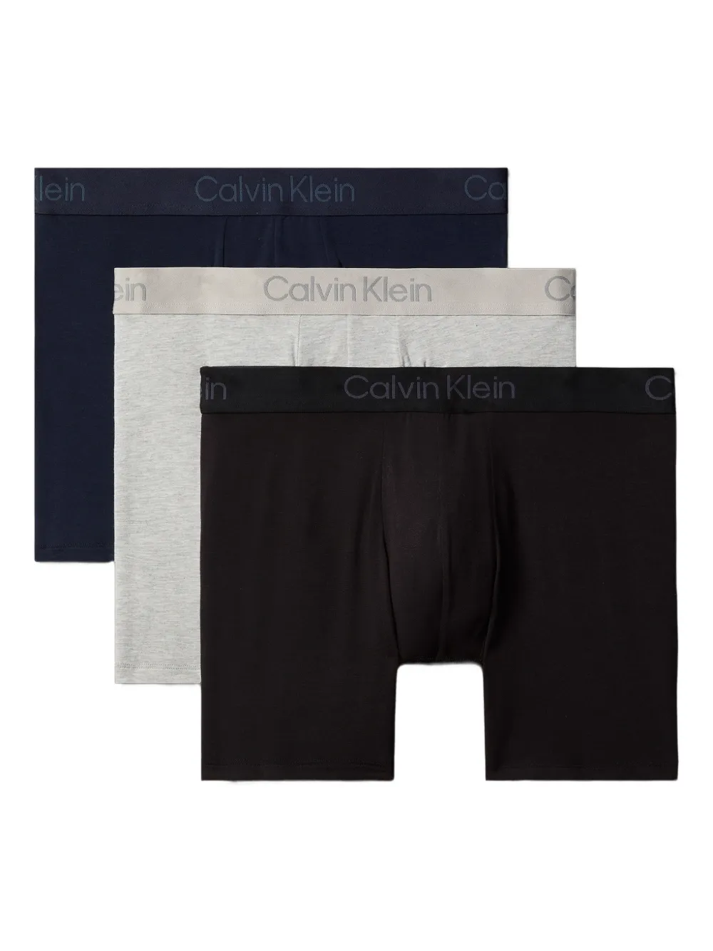 Calvin Klein logo-waistband boxers (set of three) | Black | Image 1