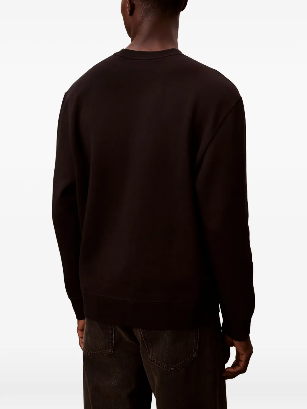 Calvin Klein Logo-print Sweater In Black