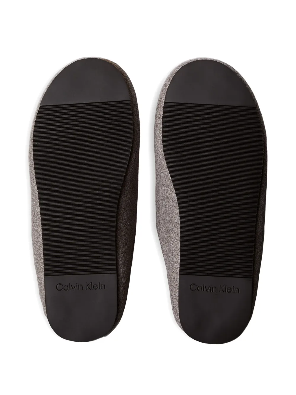 Calvin Klein Slippers met logodetail Grijs
