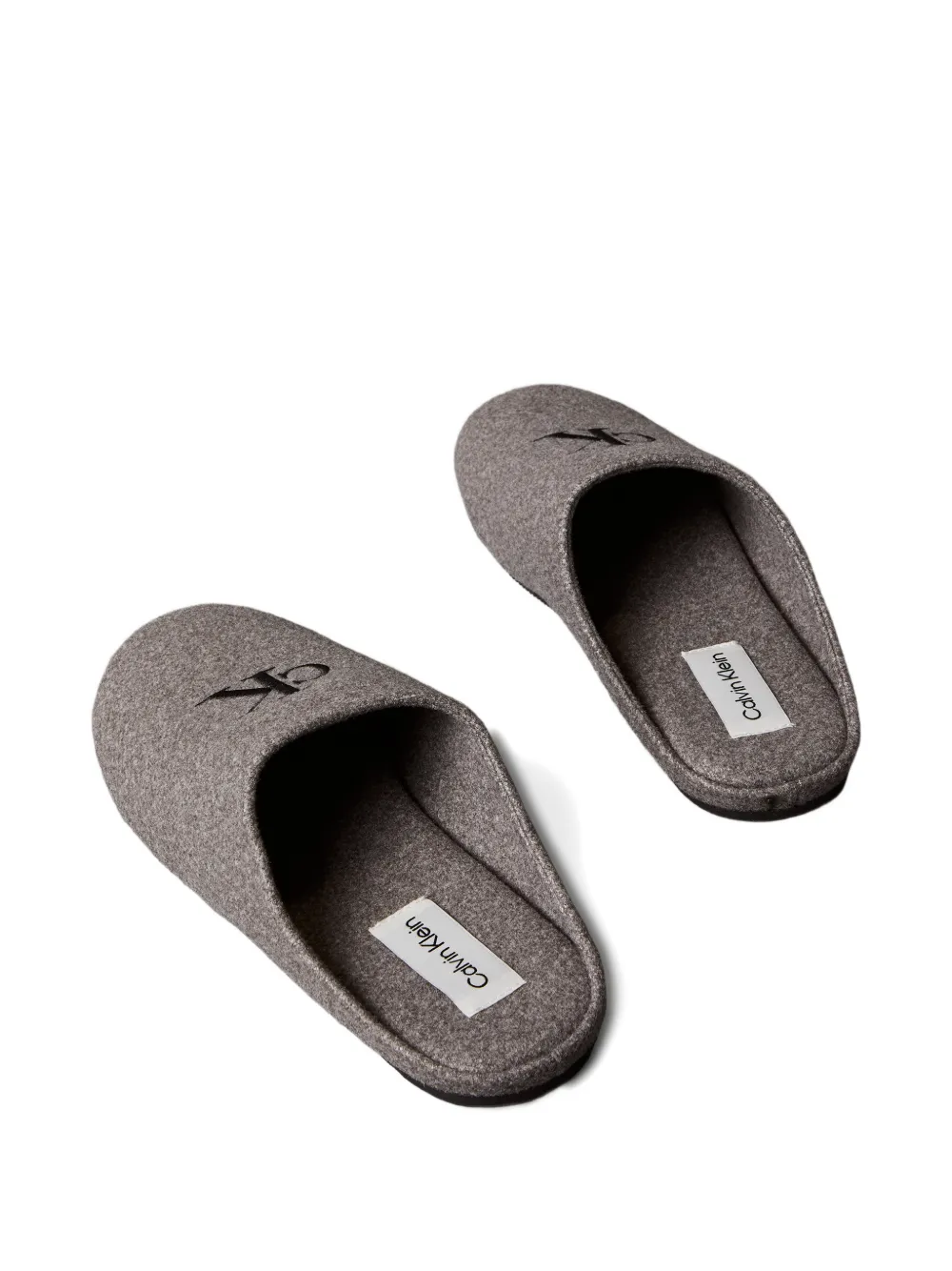 Calvin Klein Slippers met logodetail Grijs