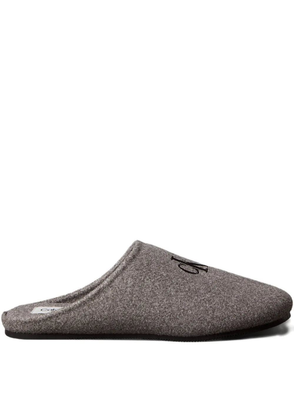 Calvin Klein logo-detail slippers | Grey | Image 1