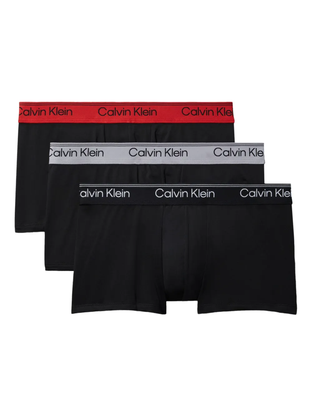 Calvin Klein logo-waistband trunks (pack of three) | Black | Image 1