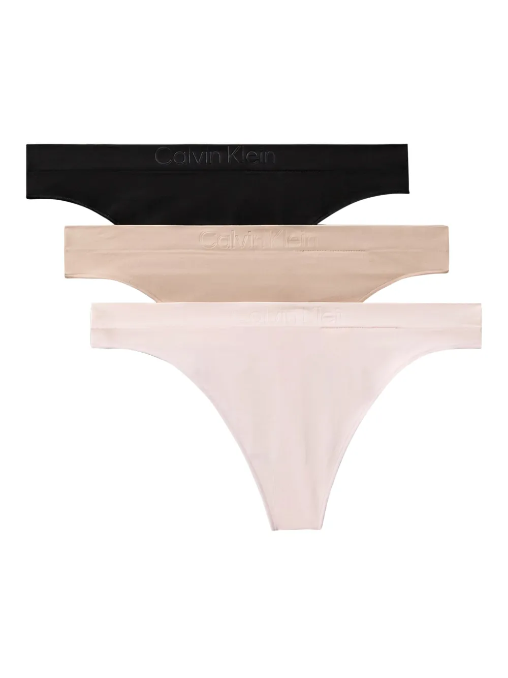 Calvin Klein logo-detail thongs (set of three) | Black | Image 1
