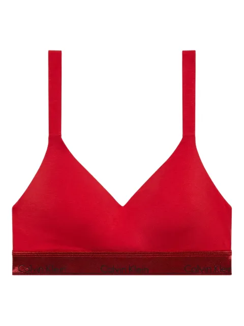Calvin Klein logo-trim bra