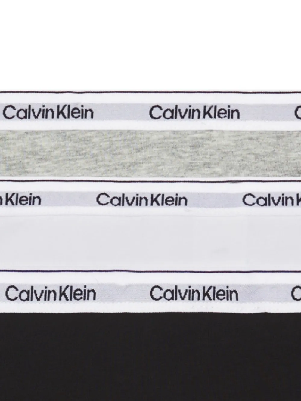 Calvin Klein Set van drie strings met logoband - Zwart