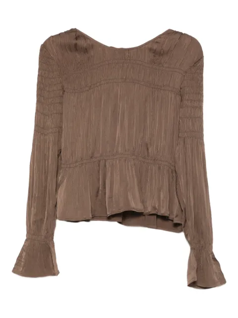 By Malene Birger blusa manga larga con efecto fruncido