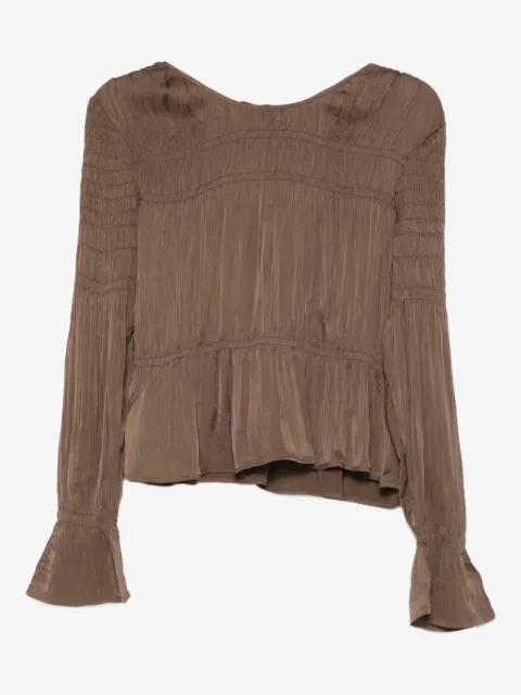 By Malene Birger blusa manga larga con efecto fruncido