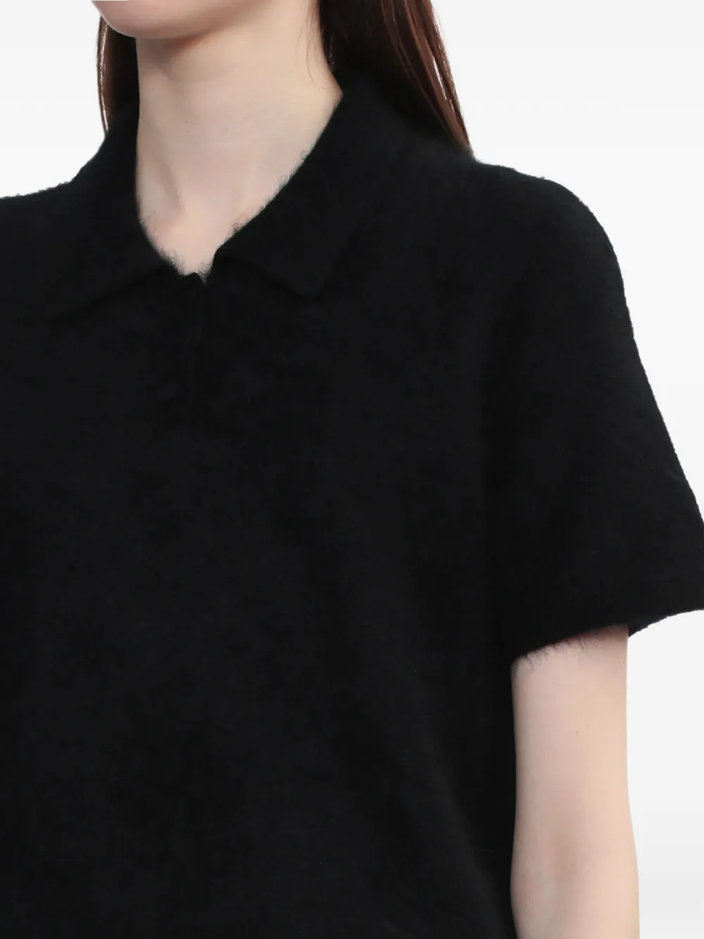 rag & bone Polotop met korte mouwen Zwart