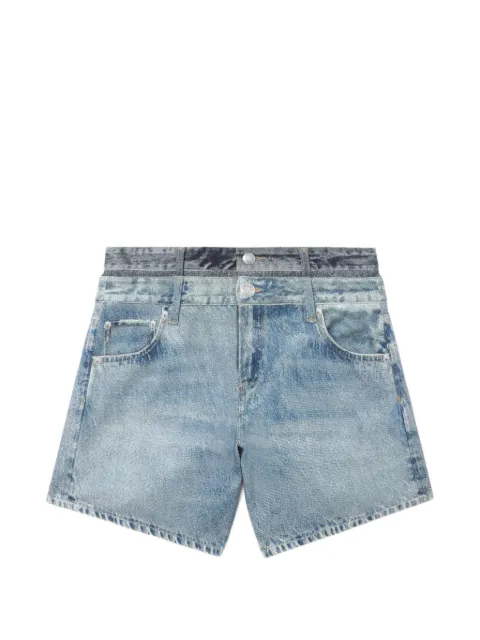 rag & bone layered denim shorts