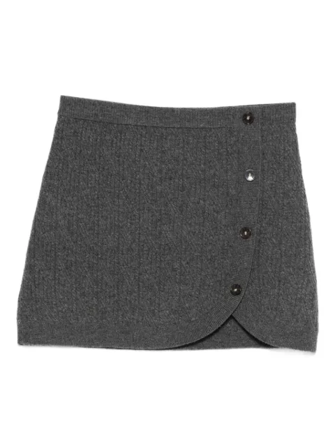 The Garment Como cable-knit mini skirt