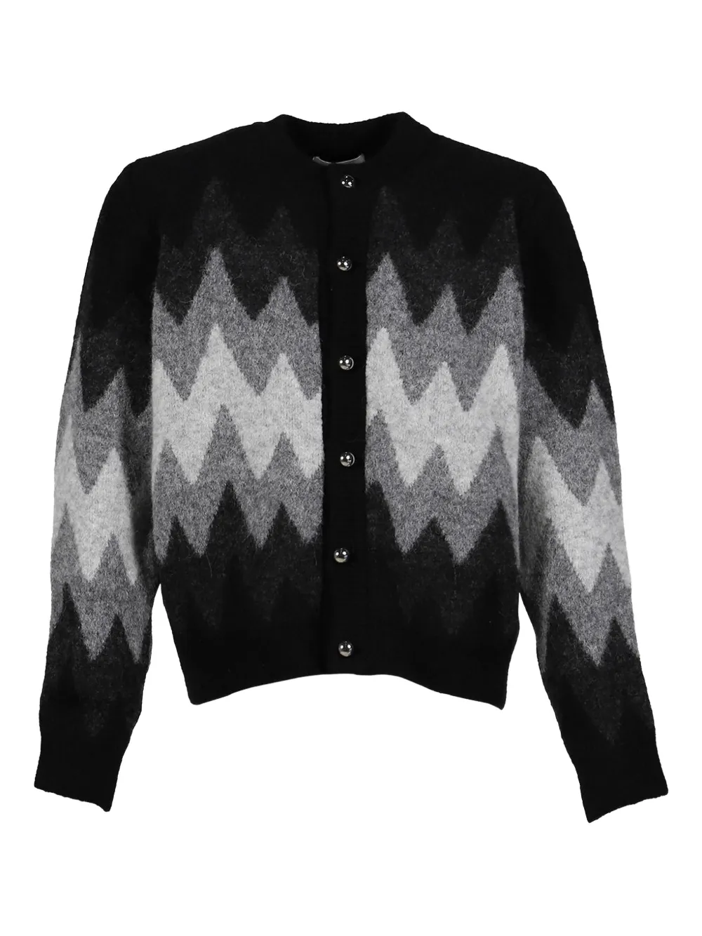 Ernest W. Baker zigzag cardigan - Nero