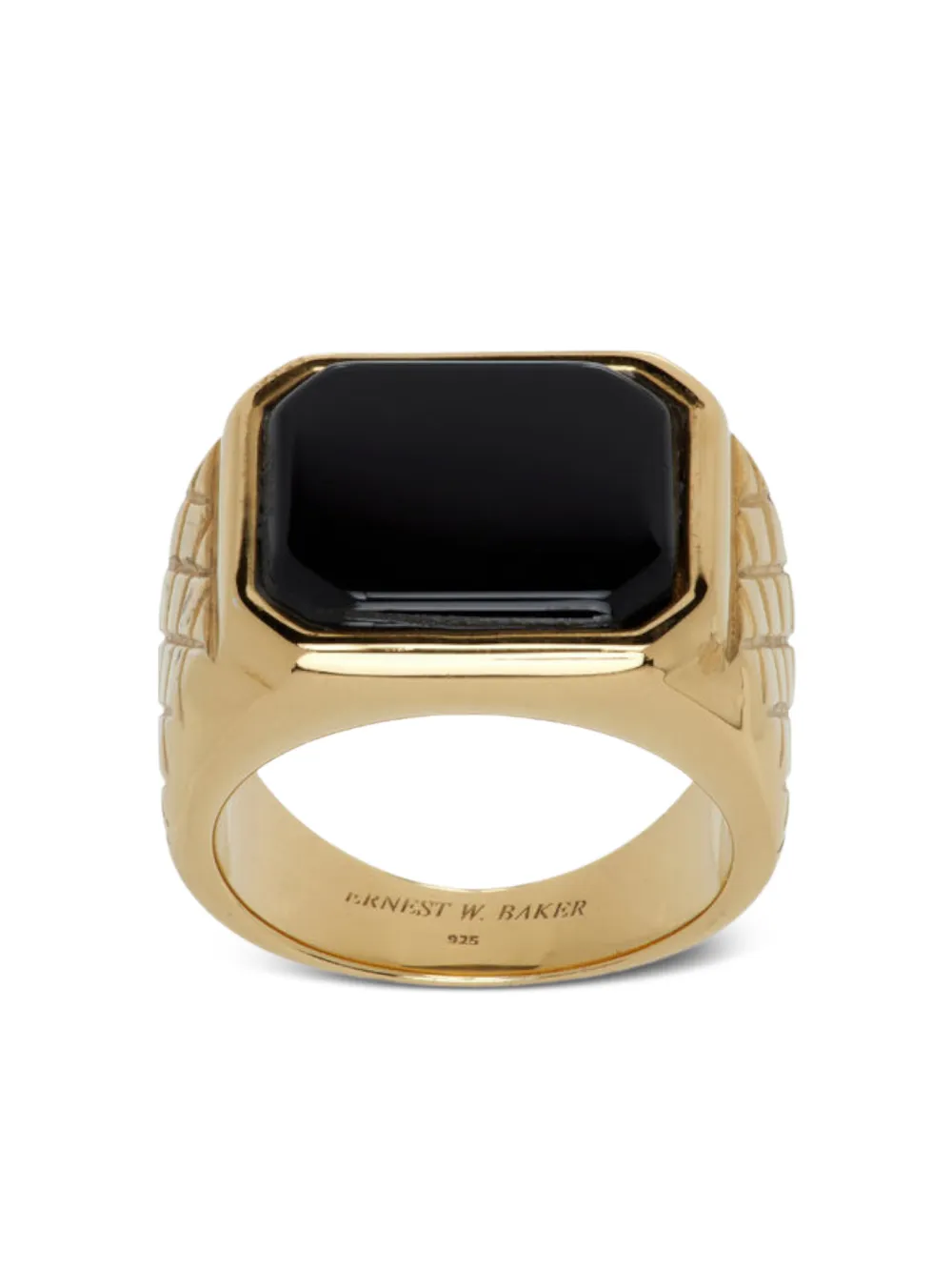 Ernest W. Baker onyx stone ring | Image 2