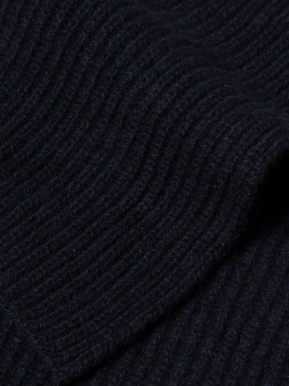 Sunspel Ribbed Scarf - Blauw