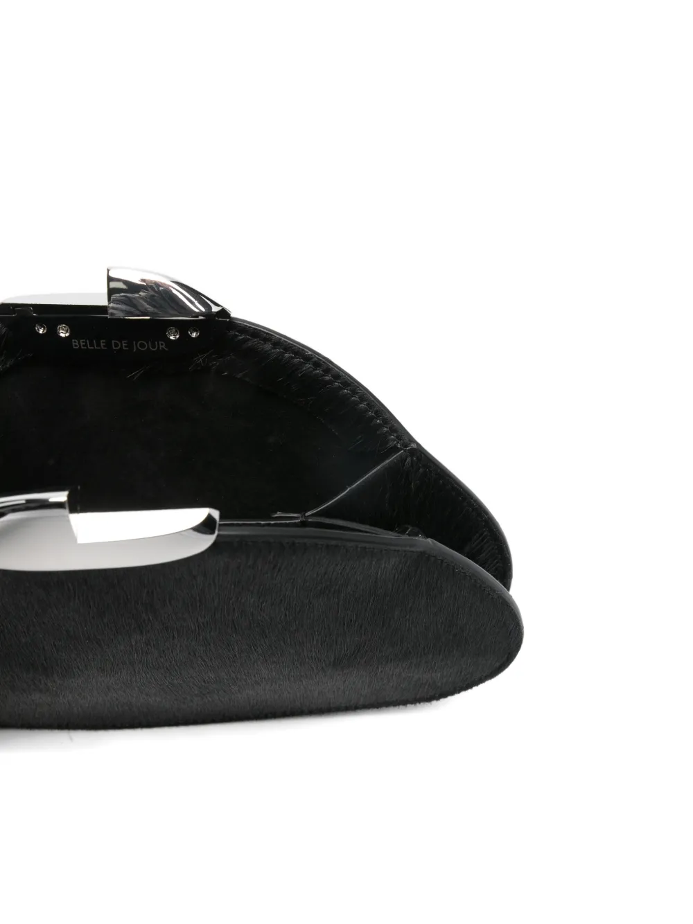 Silver-Tone Detail Clutch Bag