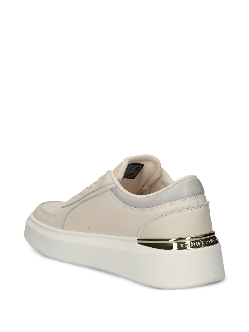 Tommy Hilfiger Sneakers met logoplakkaat Beige