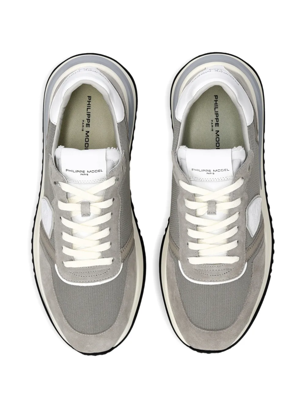 Philippe Model Paris Tropez 2.1 sneakers met shield-patch Grijs