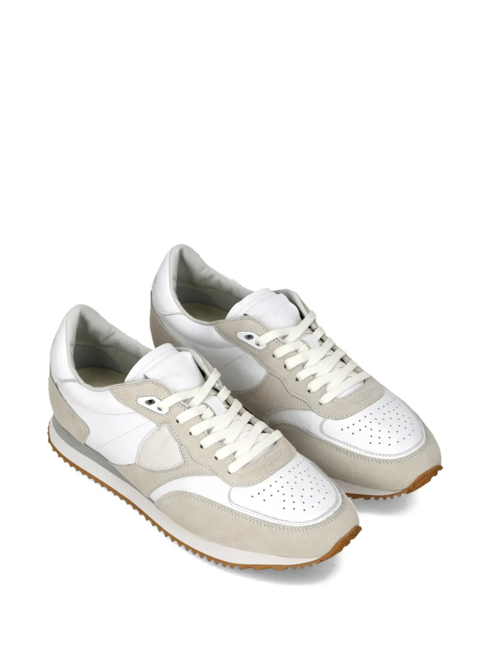 Philippe Model Paris Belville sneakers met geperforeerd vlak Wit