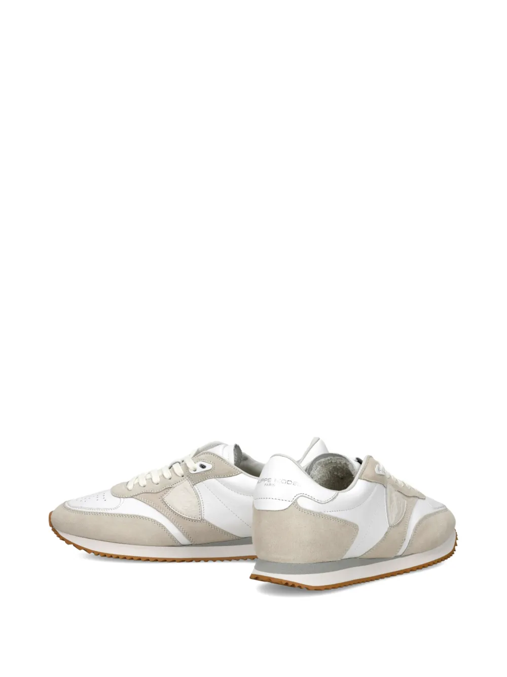 Philippe Model Paris Belville sneakers met geperforeerd vlak Wit