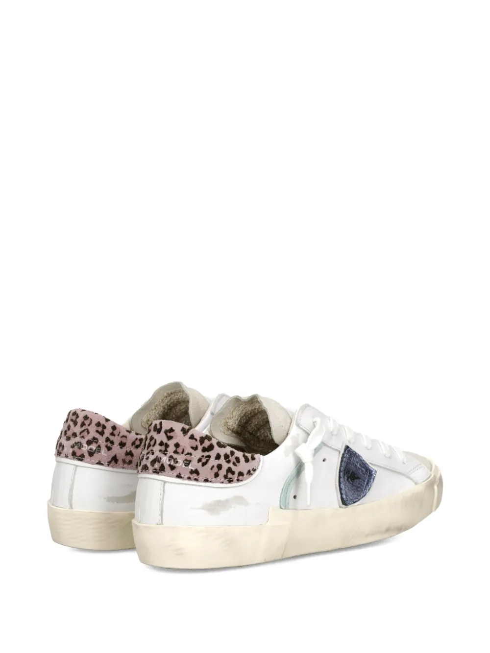 Philippe Model Paris animal-print patch sneakers Wit