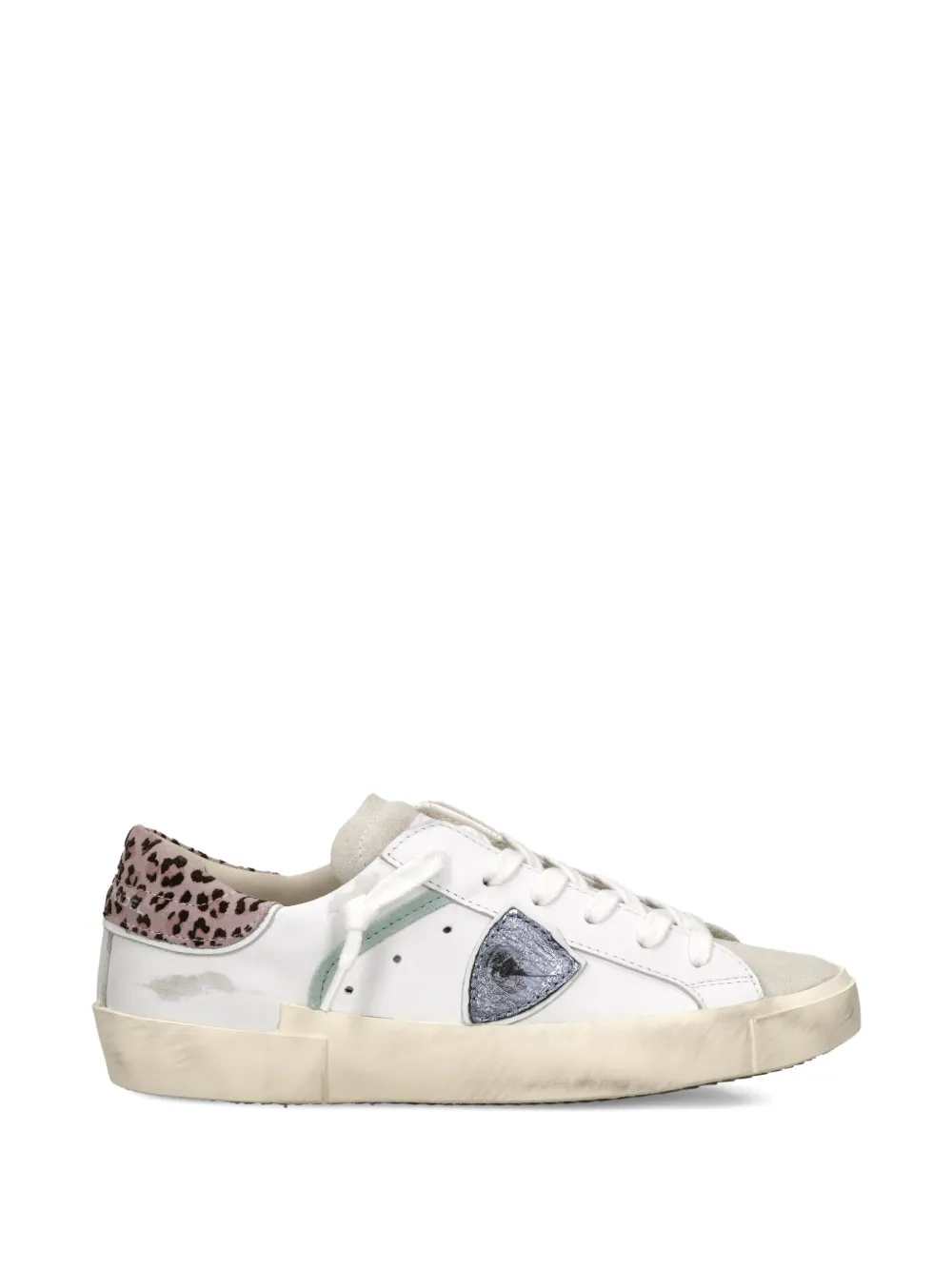 Philippe Model Paris animal-print patch sneakers Wit