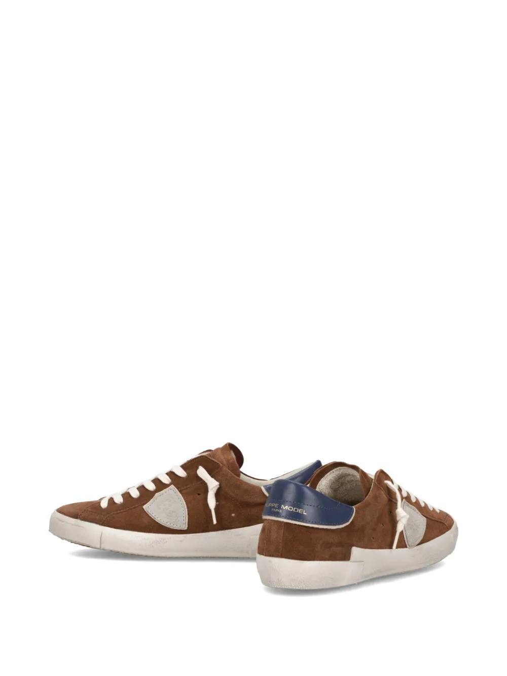 Philippe Model Paris Prsx shield-shape-appliqué sneakers Bruin