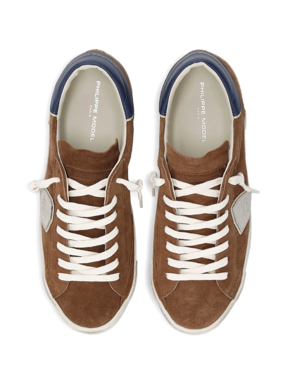 Philippe Model Paris Prsx shield-shape-appliqué sneakers Bruin