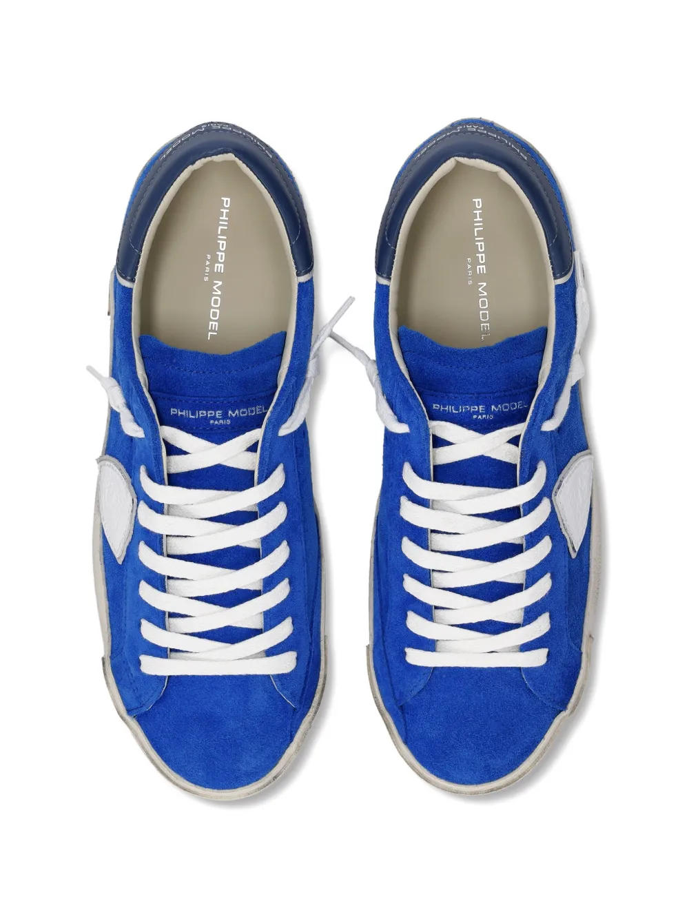 Philippe Model Paris PRSX leren low-top sneakers Blauw
