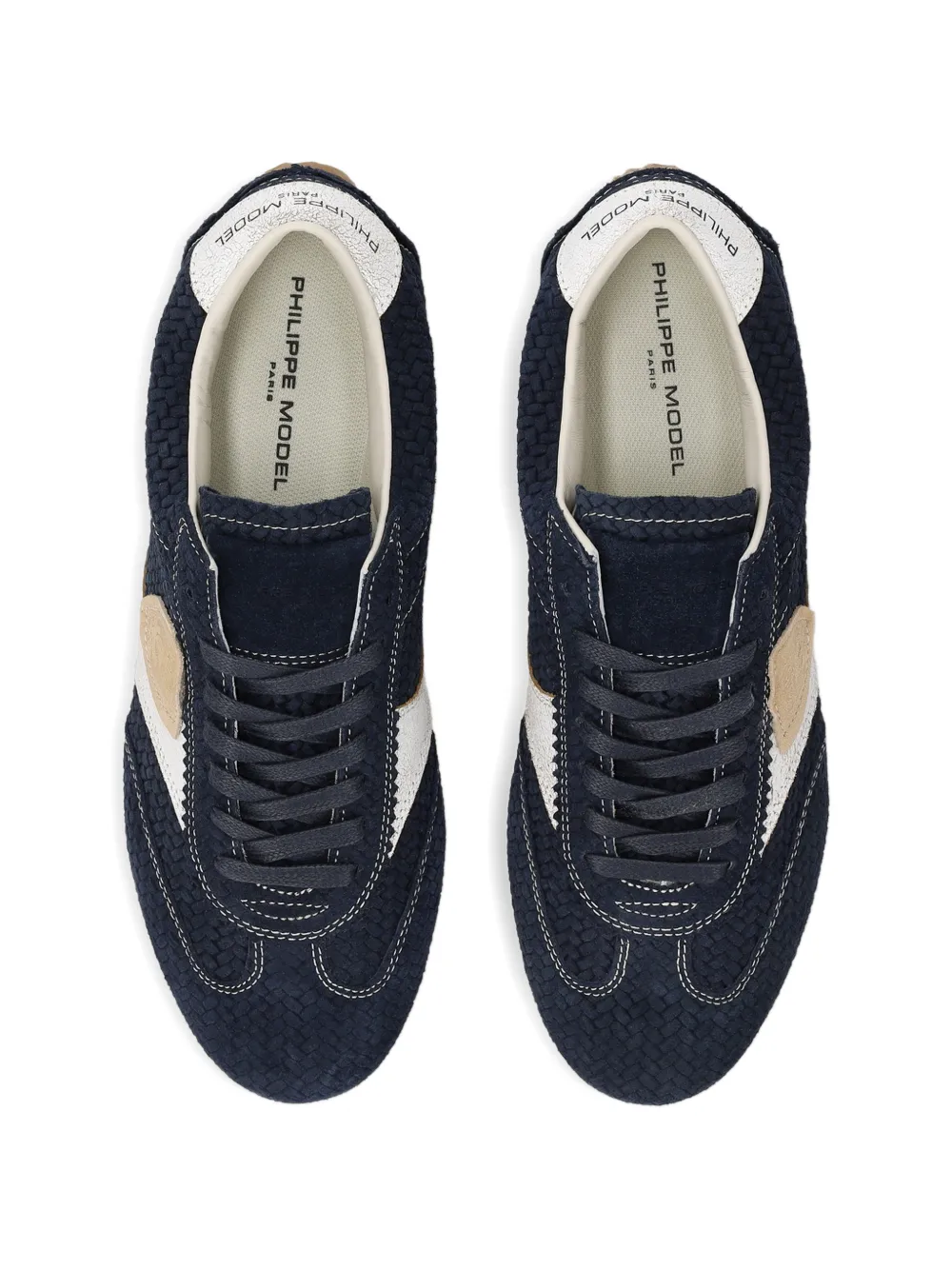 Philippe Model Paris lace-up fastening sneakers Blauw