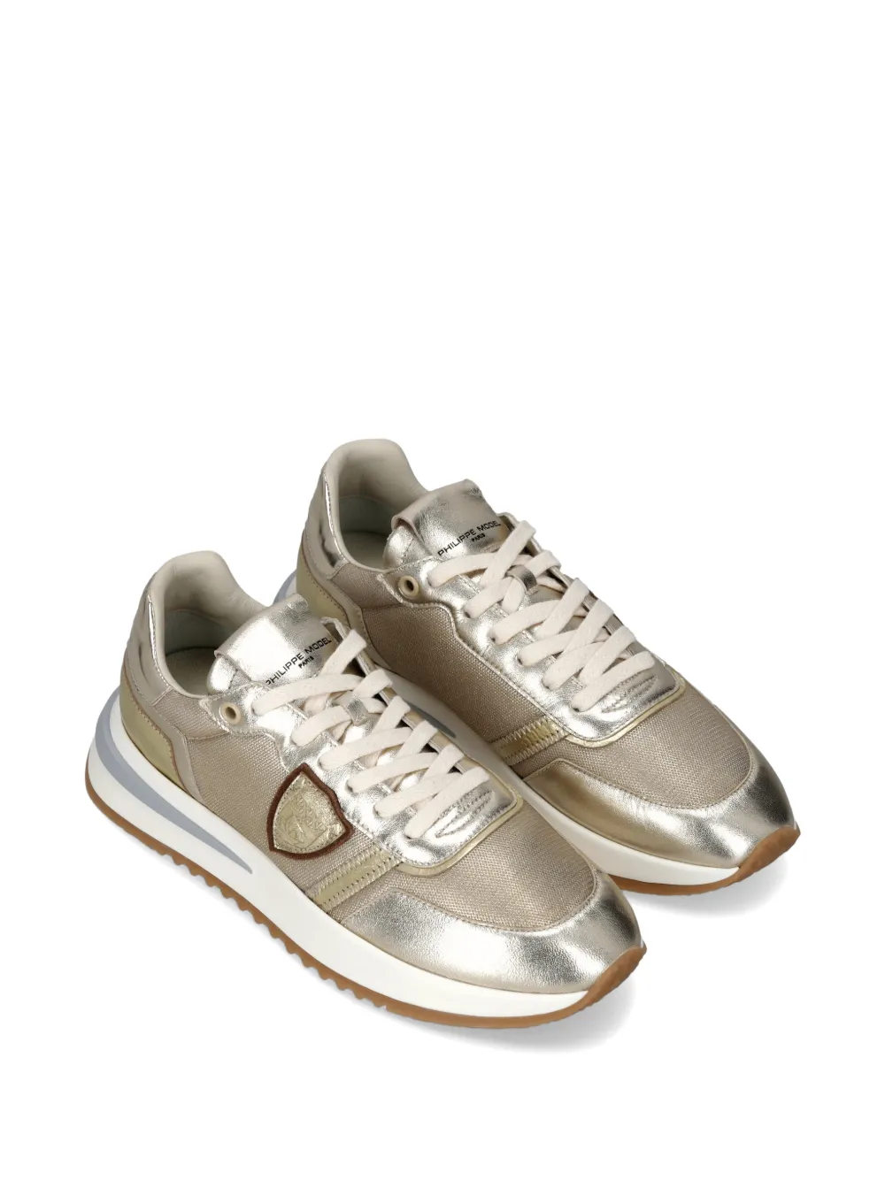 Philippe Model Paris Tropez 2.1 low-top sneakers met schildpatch Goud