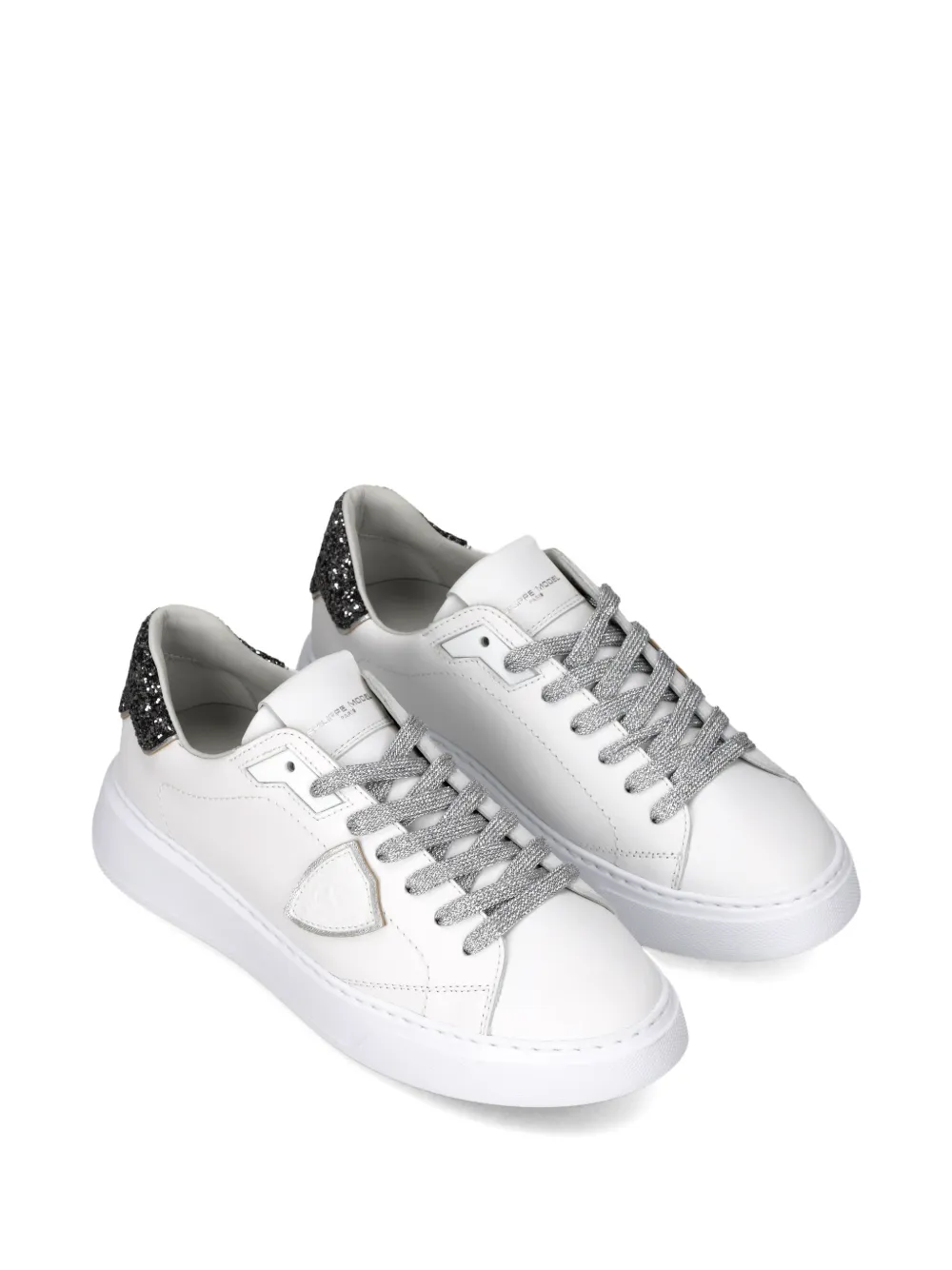 Philippe Model Paris Temple sneakers met ronde neus Wit