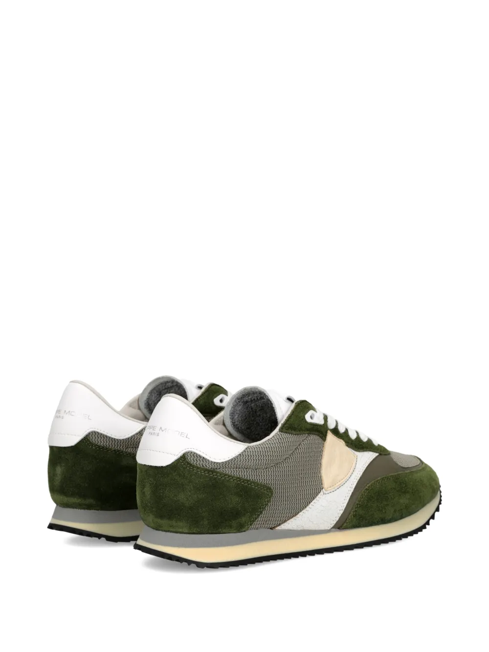 Philippe Model Paris Sneakers met suède vlak Groen