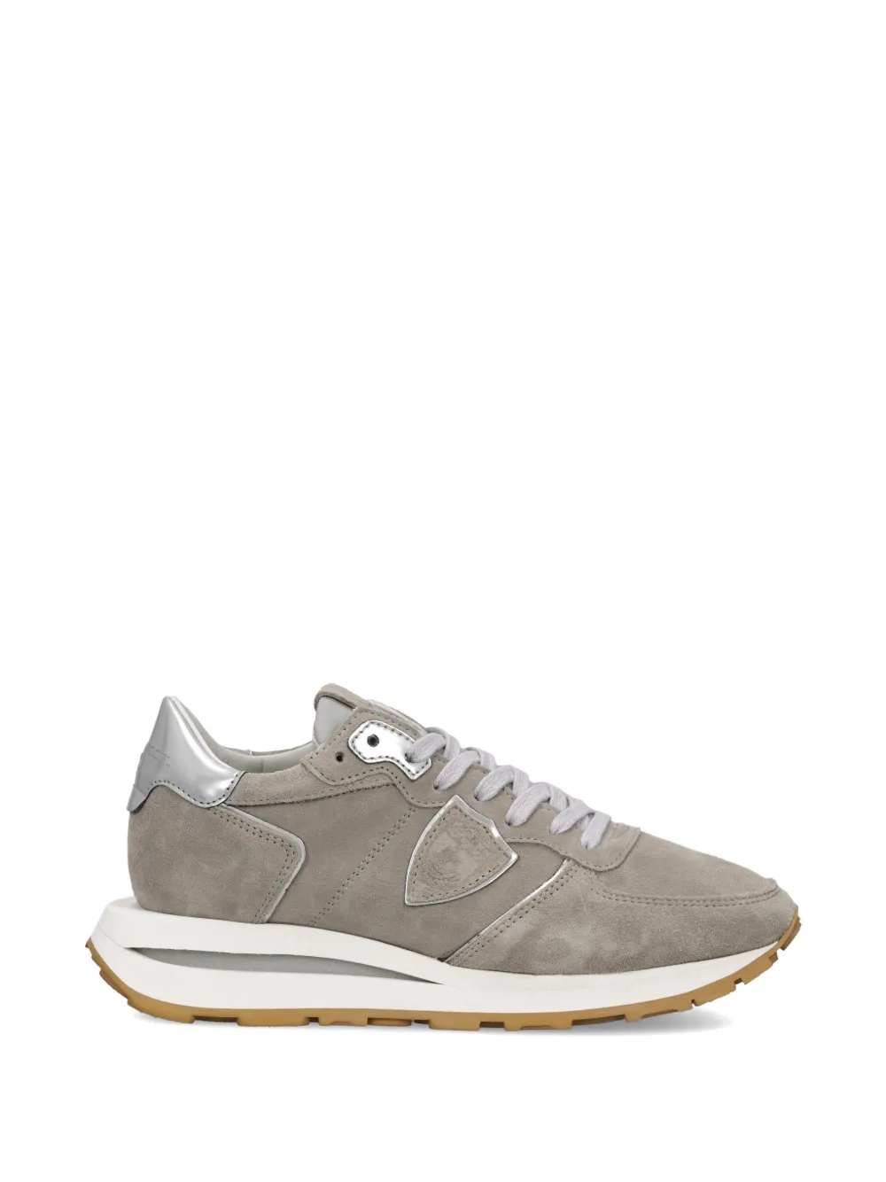 Philippe Model Paris Tropez Haute sneakers met metallic hak Grijs