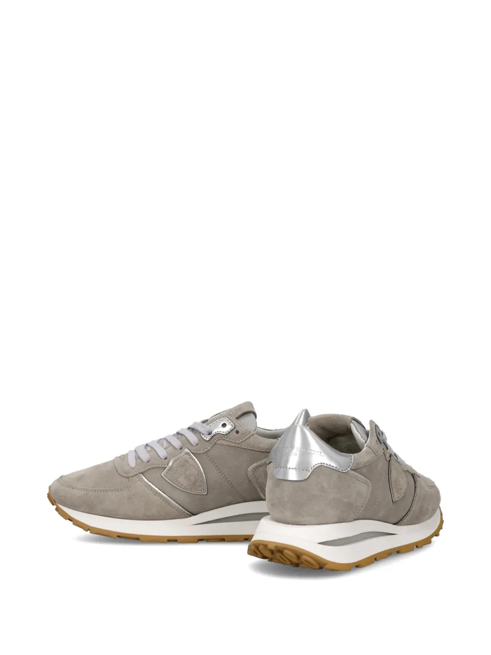 Philippe Model Paris Tropez Haute sneakers met metallic hak Grijs