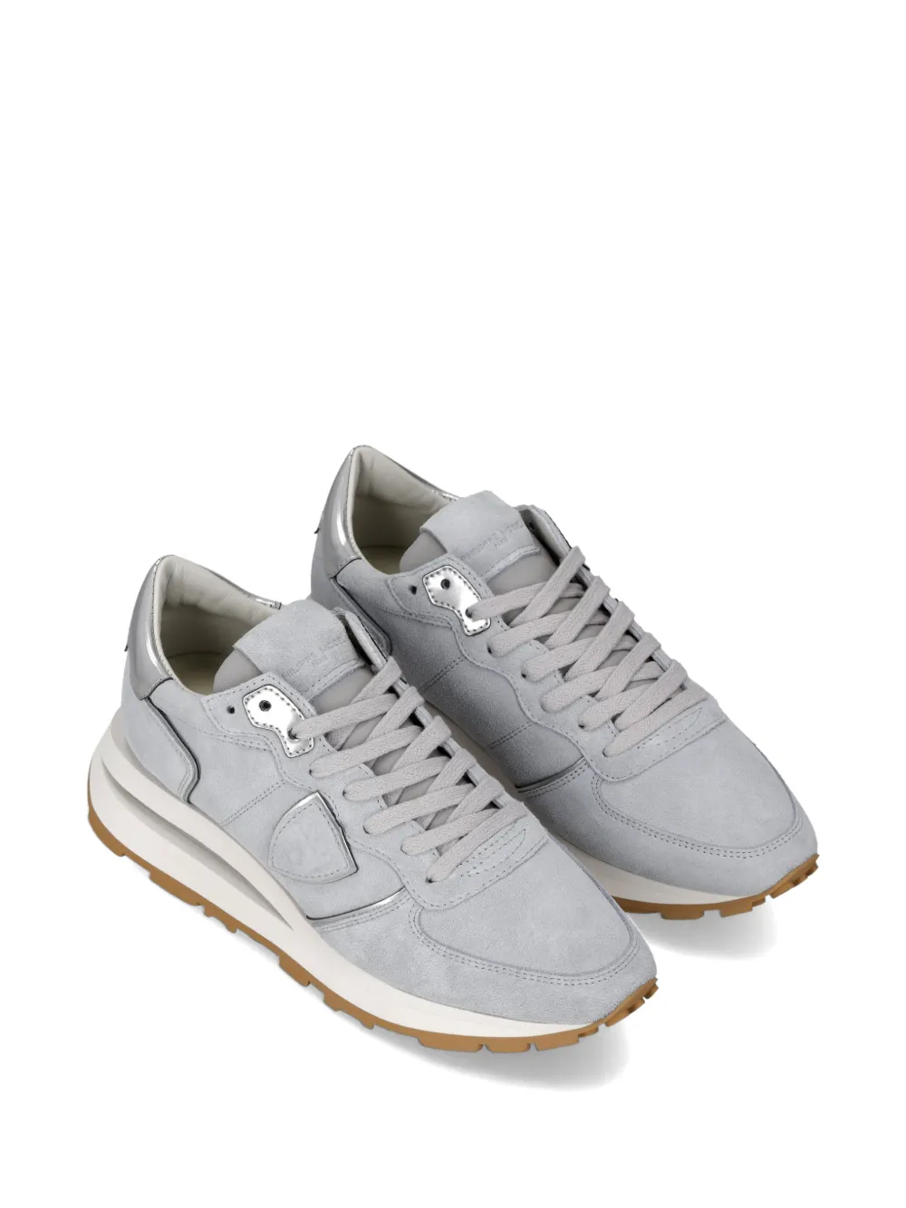 Philippe Model Paris Tropez Haute sneakers met metallic vlak Grijs