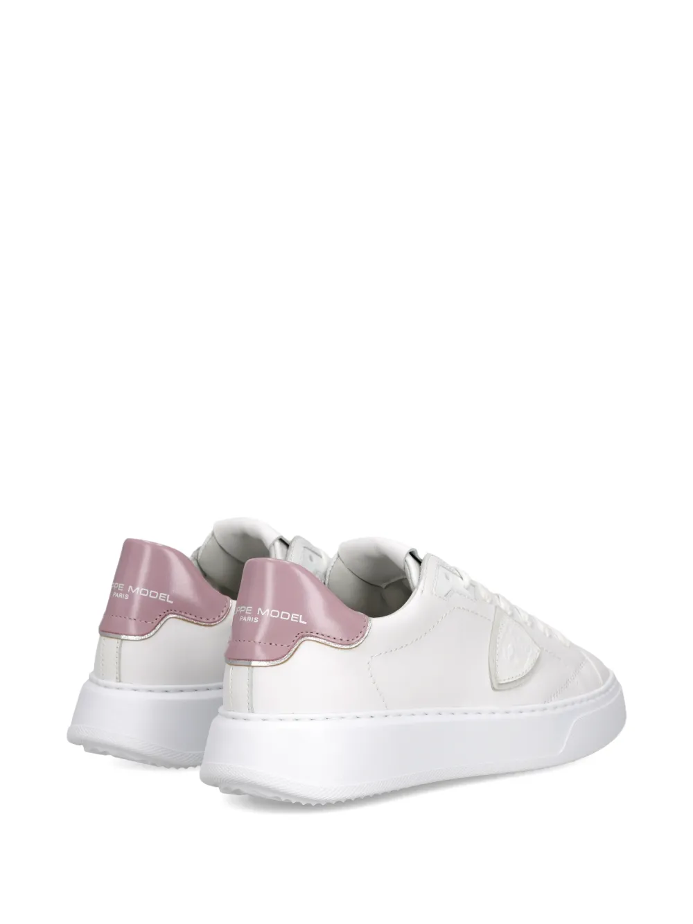 Philippe Model Paris Temple Tennis low-top leren sneakers Wit