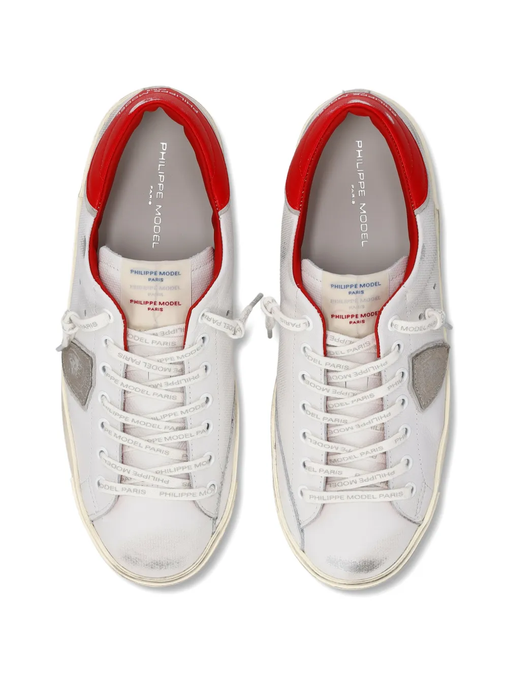 Philippe Model Paris Sneakers met triangel-patch Wit