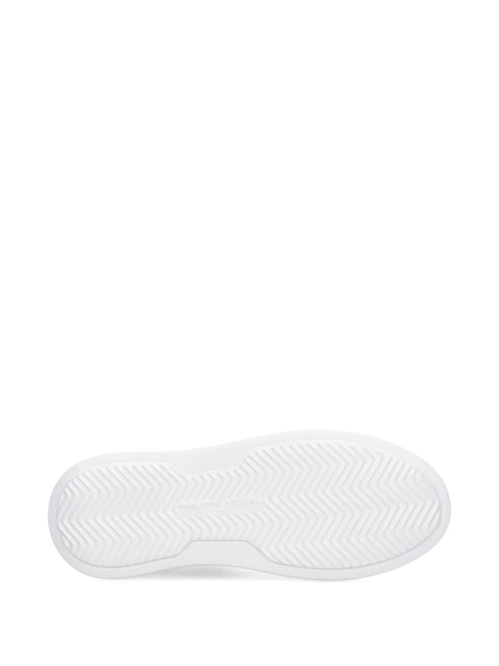 Philippe Model Paris Temple Low leren sneakers Wit